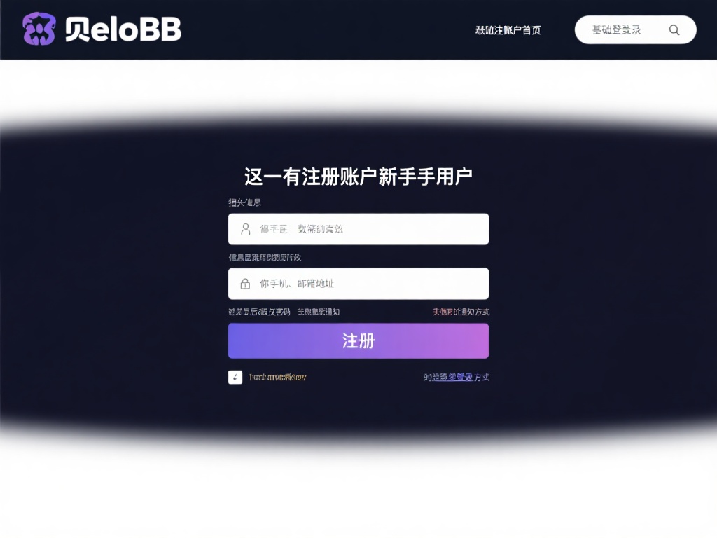 基础账户注册与首次登录
还没有注册账户的新手用户