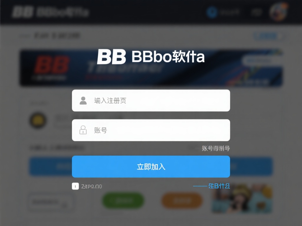 进入注册页面：
打开bb贝博软件后，首页会显示“